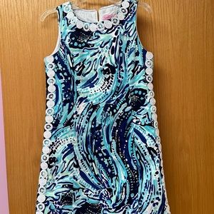 Lilly Pulitzer Blue and White Kids Dress